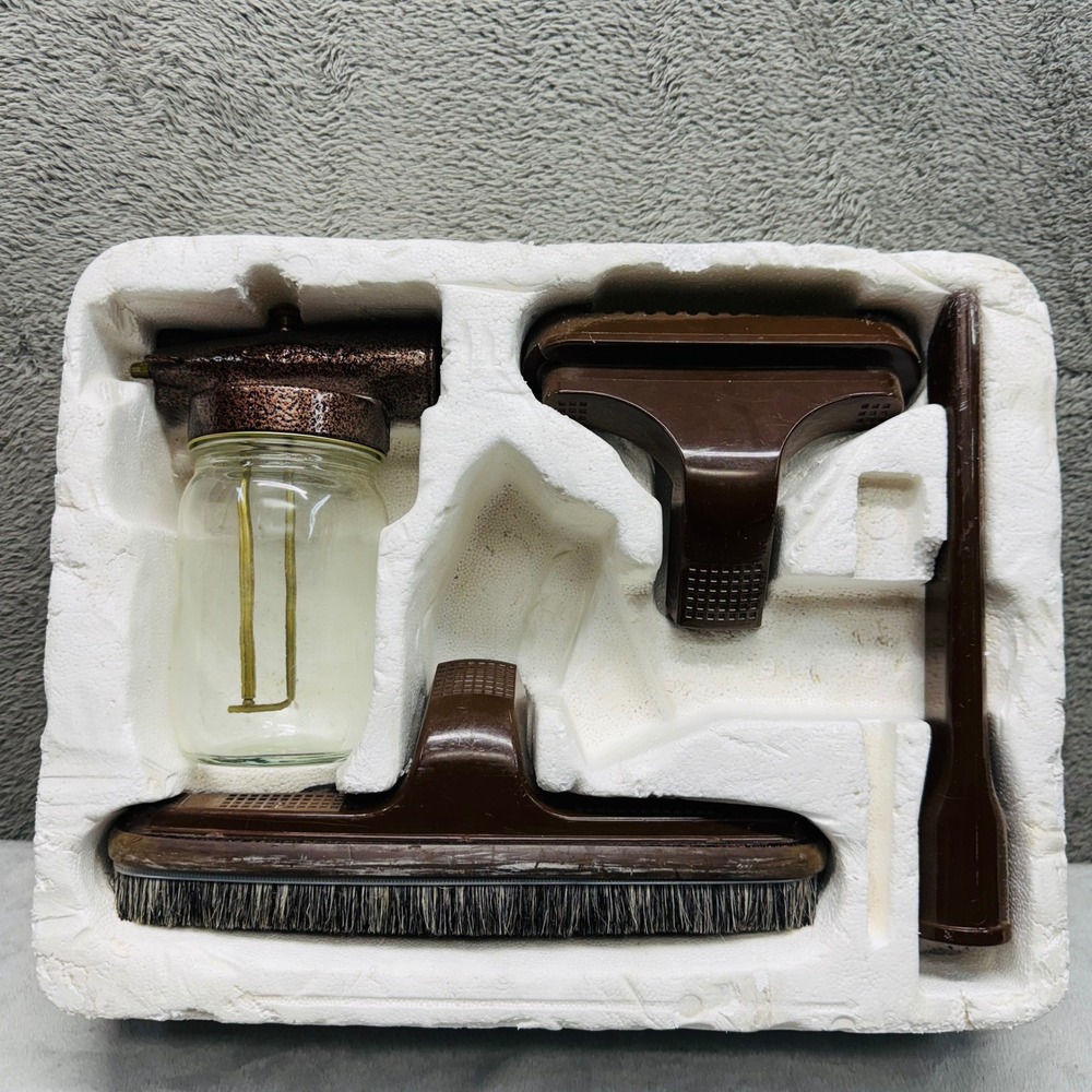 Vintage‎ Rainbow Vacuum Attachment Set Glass Shampoo Dusting Brush Crevice Tool